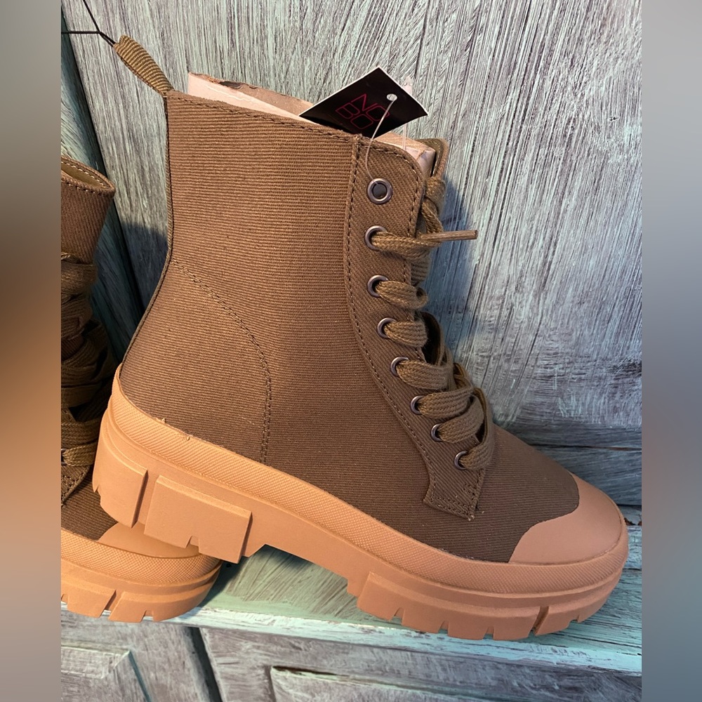 Olive Green and Tan boots